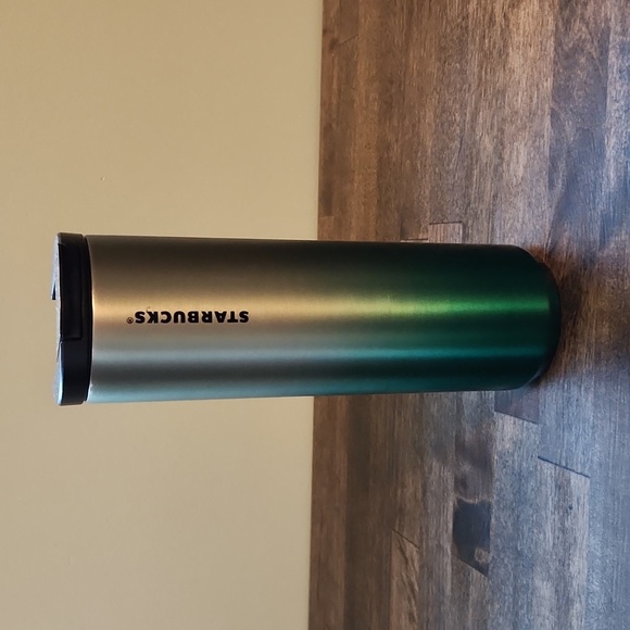Starbucks turquoise and silver ombre mermaid tumbler - Picture 2 of 11